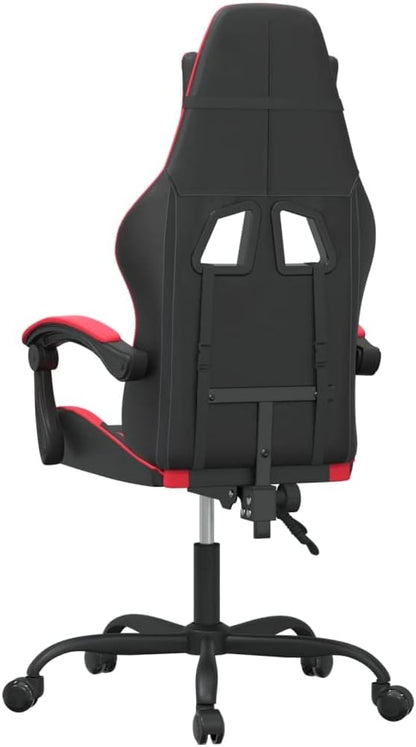Gamingstoel – Gamestoel – Bureaustoel – Gamerstoelen – Kunstleren Zwarte Rode Stoel – Verstelbare Rugleuning – 360 Graden Draaibaar