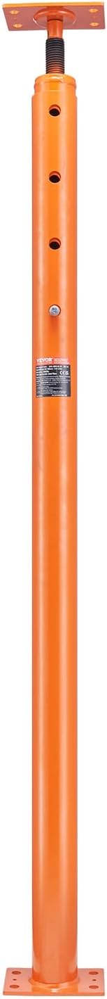 VEVOR House Floor Jack, 56"-100" Height Range, 18000lbs Max Load Capacity, Adjustable Support Beam Basement Jack Post for Leveling, Lift Support Steel Telescopic Jack for Temporary