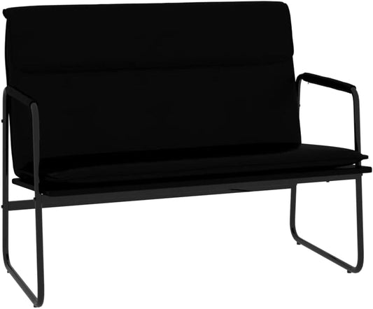 vidaXL Bankje 100x64x80 cm kunstleer zwart, bank, zitbank, halbankje, zitbankje, halbank, eetbank, eetbankje, loungebank, loungebankje, tweezitsbankje