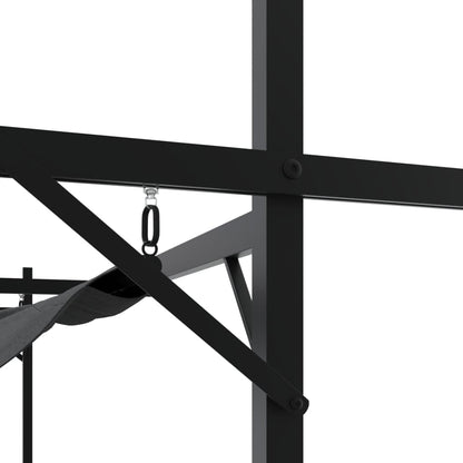 Pergola with retractable roof Anthracite 295x292x230cm, Canopies & Gazebos Outdoor & Garden - QUORE
