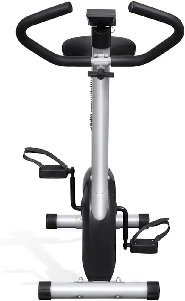 Hometrainer – Fitnessfiets – Cardiofiets – Fitnessapparaat – Hometrainerfiets – Compact Formaat – Verstelbaar Zadel – Stil Bandoverdrachtssysteem – Draagvermogen 100 kg – Zwart