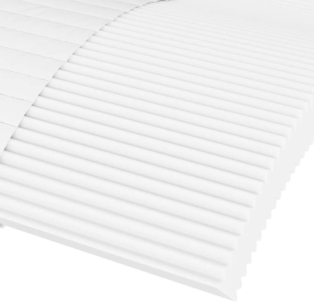 Schuimmatras – Matras – Logeermatras – Bedmatras – Eenpersoonsmatras – Tweezijdige Hardheid H2 & H3 – Ademend Gebreide Hoes – 140 x 200 x 17 cm – 22D PU-Schuim Vulling