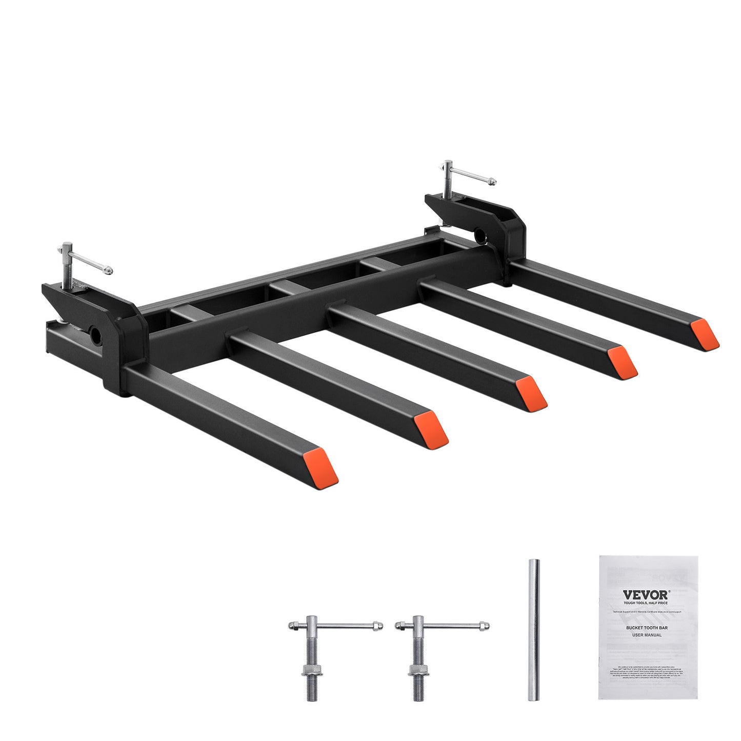 Debris Forks – Vorken – Takkenvork – Tractorvork – Afvalvork – 48 Inch – Maximale Draagkracht 1180 kg – Anti-Roest Coating