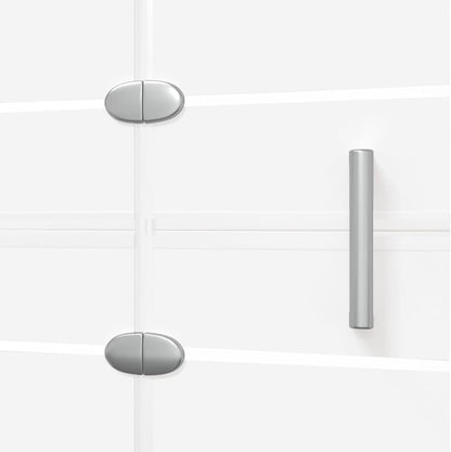 Opvouwbaar Douchepaneel – Inklapbaar Douchewand – Doucheafscheiding – Walk-in Douche – Badkamerpaneel – 100 x 140 cm – ESG Veiligheidsglas & Aluminium Frame