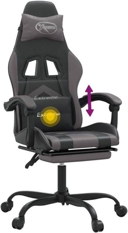 Gamingstoel – Gamestoel – Bureaustoel – Gaming Chair – Game Stoel – Verstelbaar – Voetsteun – Kunstleer – 360° Draaibaar