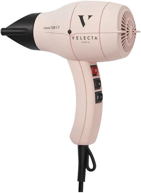 Velecta Paris - Professionele haardroger - ICONIC TGR 1.7 poederroze