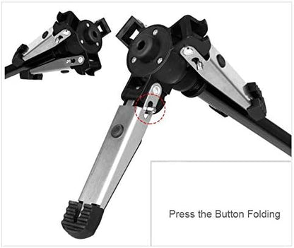 Monopod – Eenbenig Statief – Camerastatief – Fotostatief – Videostatief – Draaibare Basis – Tot 3 Kg Draagvermogen