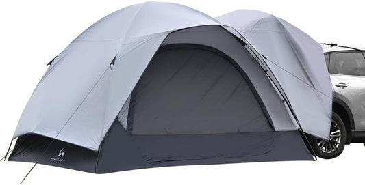 TOMOUNT Achtertent Waterdicht Auto Camping Tent, 3 x 3 x 2,1 m, 4 Personen Familietent Koepeltent voor Trekking, Camping, Outdoor, Hiking