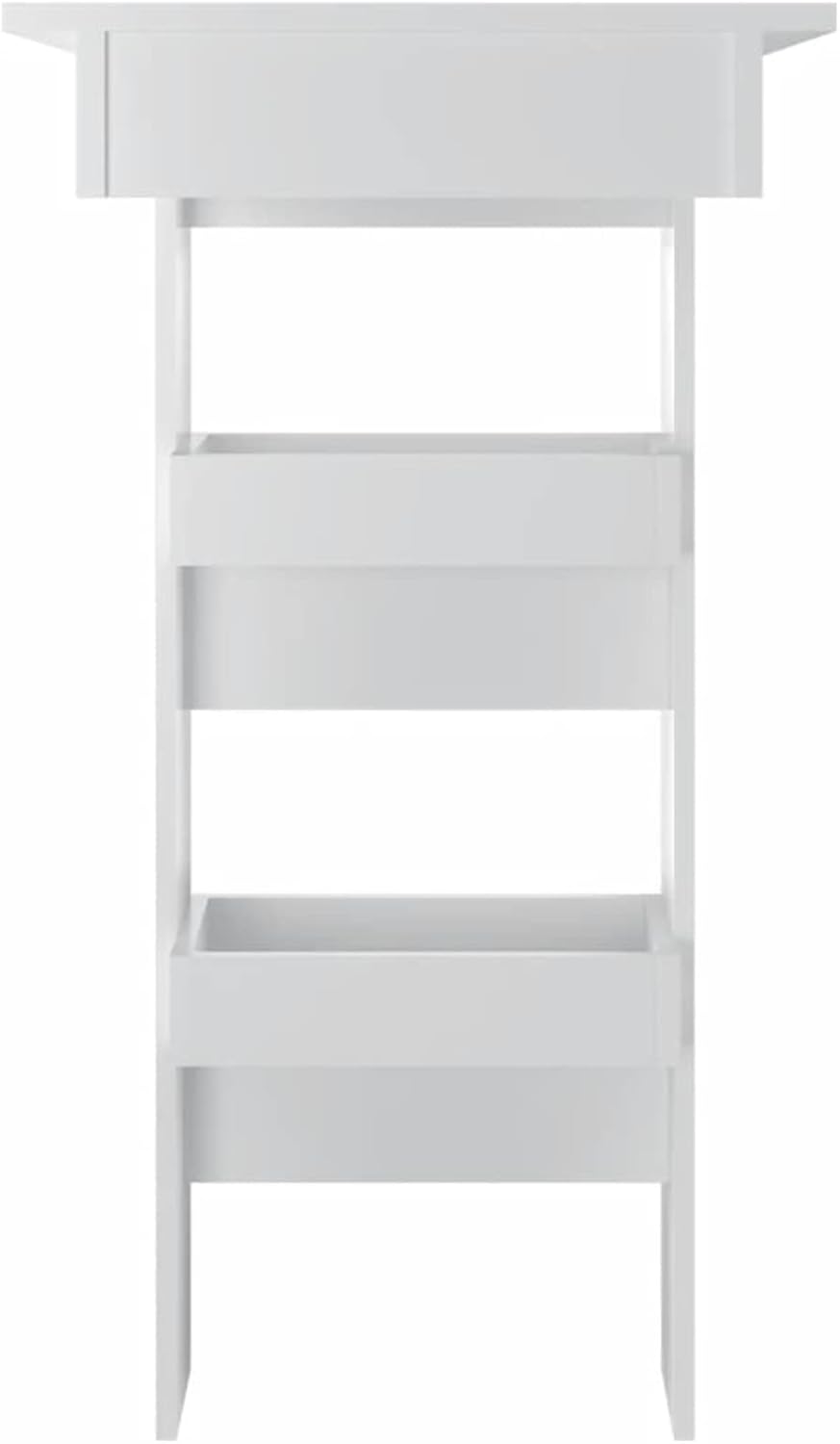 Tidyard Wall Bar Table, Wall Folding Table, Desk, Wall Cabinet, Dining Table, Dining Table, Kitchen Folding Table, Bar Table, 102 x 45 x 103.5 cm (W x D x H), High Gloss White, high gloss white - QUORE