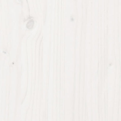White Flower Box 90 x 40 x 72 cm Solid Pine Wood Flower Box on Legs Trellis Planter Patio - QUORE