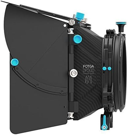 Fotga Verbeterde DP500 Mark III Professionele DSLR Swing-away Matte Box Kit met zonneschermen voor 15mm Rods Rig-systeem Fit voor alle DSLR videocamera's als Blackmagic BMCC BMPCC Canon 5D MarkII