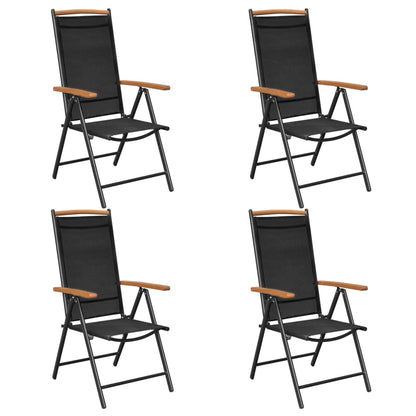 Tuinstoelen – Inklapbare Stoelen – Balkonstoelen – Aluminium Frame – Verstelbare Rugleuning – Weerbestendige Bekleding