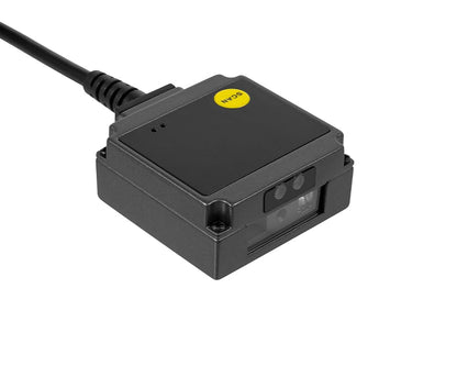 HD203 Industriële 1D/2D QR- en barcodelezer, metalen behuizing, USB, virtuele COM, automatisch en handmatig scannen, valbestendigheid tot 1,2 meter
