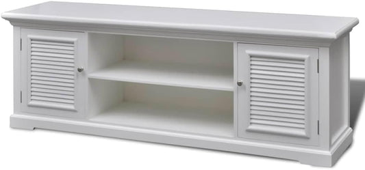 vidaXL Wooden TV Cabinet White Tv Cabinet Wall Cabinet Chest of Drawers Media Cabinet Media Tv Cabinet