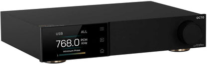 DAC – Digitaal Analoog Converter – Audio Converter – HiFi DAC – Zwarte Stationaire DAC – Bluetooth 5.1 met LDAC – Display en RCA en XLR aansluitingen