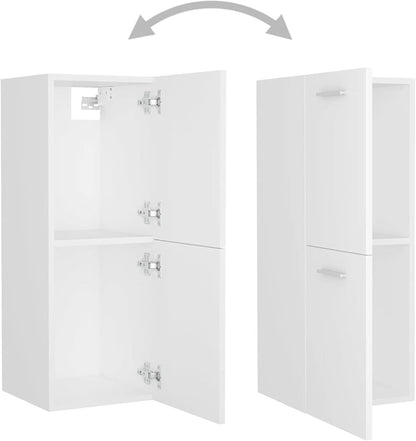 LAPOOH Bathroom Furniture Set White Engineered Wood,Bathroom Furniture,Bathroom Furniture Set-3071090 - QUORE