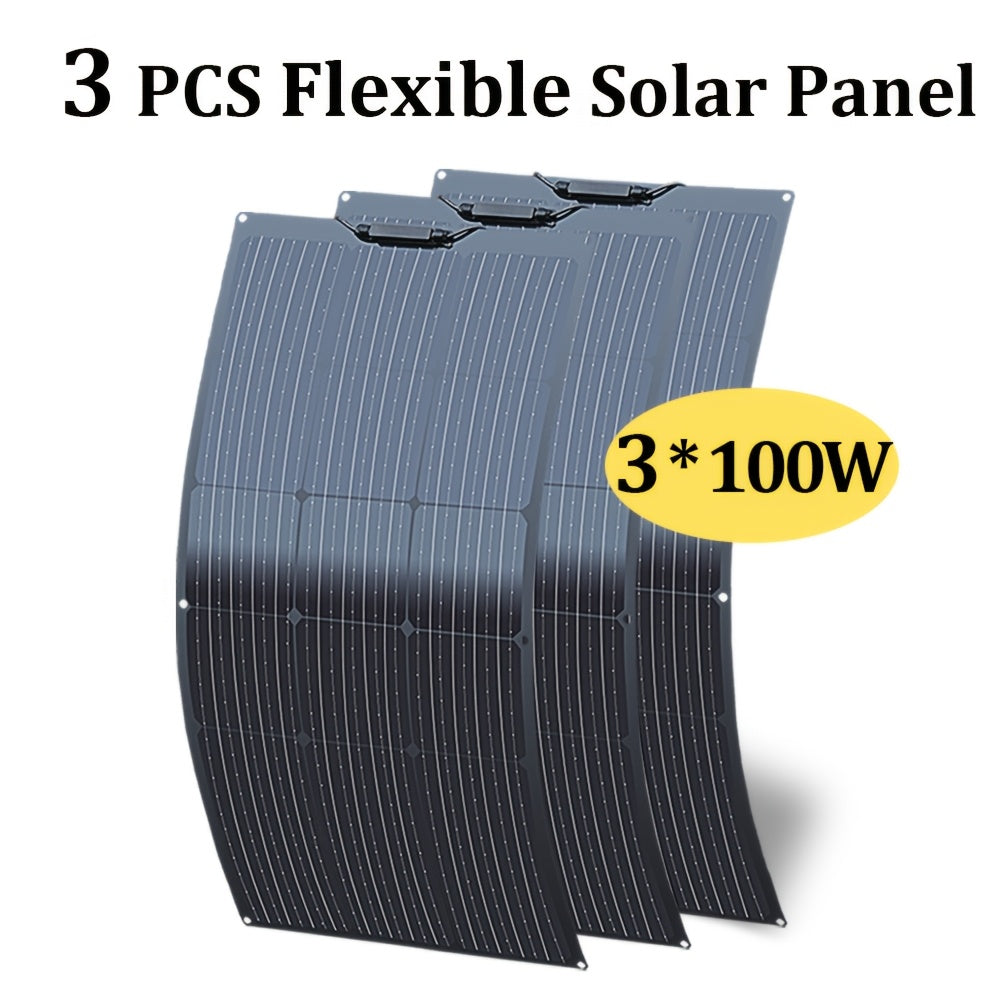Zonnepaneel – Solar Module – Solar Panel – Zonnepanelen – Camping Paneel – Flexibel Monokristallijn – 300W Totaal – 12V Output