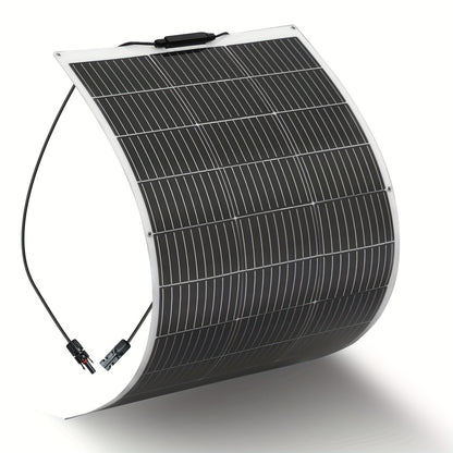 200W Zonnepaneel Kit – Flexibel Zonnepaneel – Solar Panel Set – Off-Grid Zonne-energie – Photovoltaïsch Systeem – 2x 100W Monokristallijn – 20A Regelaar – Lichtgewicht & Weerbestendig