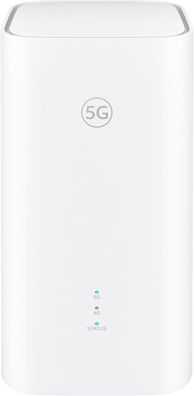 5G CPE 5s, H153, Sim van 5G-router, Wifi 6 AX3000, DL 3600 Mbps/UL 500 Mbps, Antenne met hoge versterking tot wel 9 dBi, LAN/WAN-poort, Gevisualiseerde wifidiagnose, 30 maanden garantie