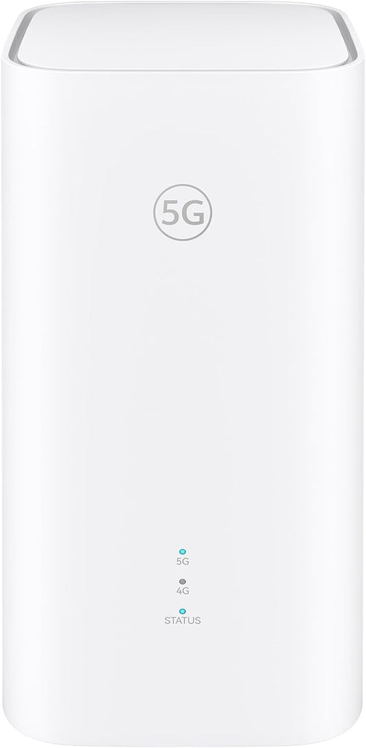 5G CPE 5s, H153, Sim van 5G-router, Wifi 6 AX3000, DL 3600 Mbps/UL 500 Mbps, Antenne met hoge versterking tot wel 9 dBi, LAN/WAN-poort, Gevisualiseerde wifidiagnose, 30 maanden garantie
