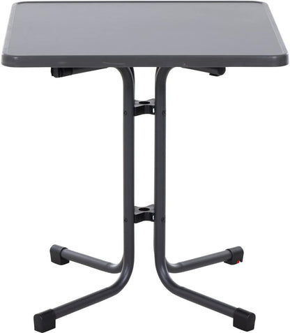 Siena Garden Paco klaptafel 67x67 mat antraciet staal/melamine