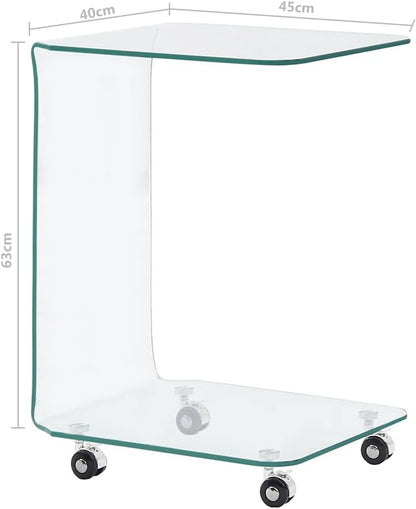 vidaXL Salontafel Gehard Glas Zwart Woonkamertafel Tafeltje Tafel Bijzettafel