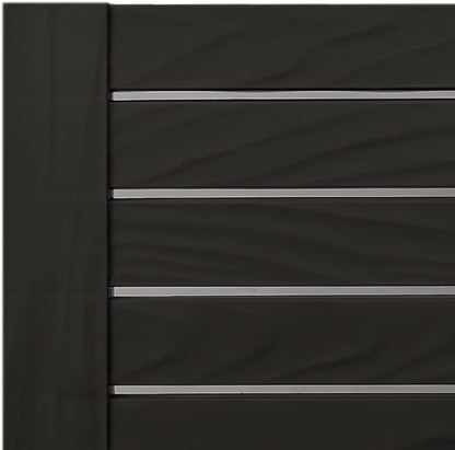 vidaXL Lounger 155x58x83 cm polypropylene black - QUORE