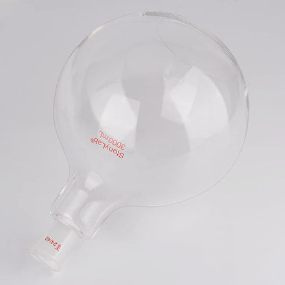 Kookkolf met platte bodem – Bolkolf – Laboratoriumkolf – Destillatiekolf – Refluxkolf – 3000 ml – Borosilicaatglas 24/40