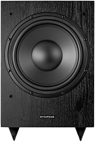 DYNAVOICE Magic MW-10 Zwart Mat – Actieve 10 inch Subwoofer, 180W RMS (250W Max), Bassreflex, Fase- en Low Pass-regeling | Voor 5.1 Home Cinema en HiFi Systeem.