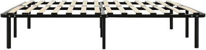 vidaXL Bedframe metaal zwart 160x200 cm