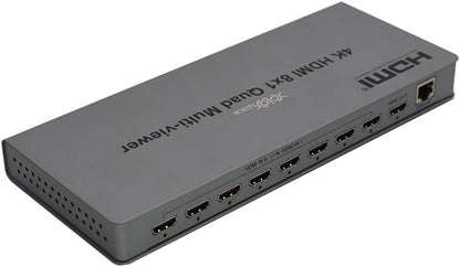 QV801 4K 60Hz HDMI Multi-viewer Met 8 Ingangen, 1 Uitgang en 9 Videosegmentatiemodi