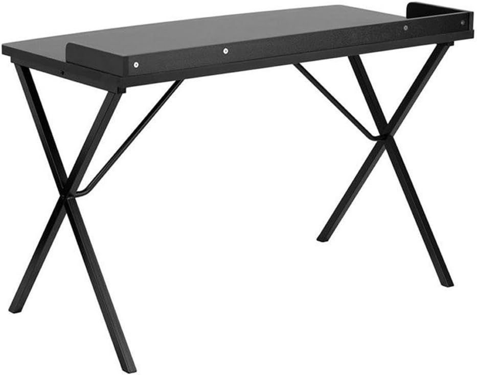 Flash Furniture Computerbureau, Staal, Zwart Laminaat Top/Zwart Frame, 60.01 x 120.02 x 80.01 cm