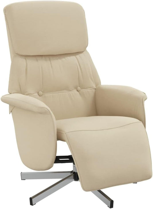 Fauteuil Verstelbaar Met Voetensteun – Relaxfauteuil – Leunstoel – Draaifauteuil – Luie Stoel – Comfortabele Stoffen Bekleding – 360° Draaibaar
