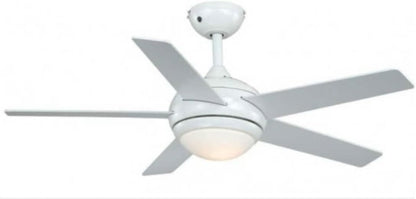 aireRyder Plafondventilator met licht en afstandsbediening Fresco 112 cm, behuizing wit, draaivleugels in wit en grenen