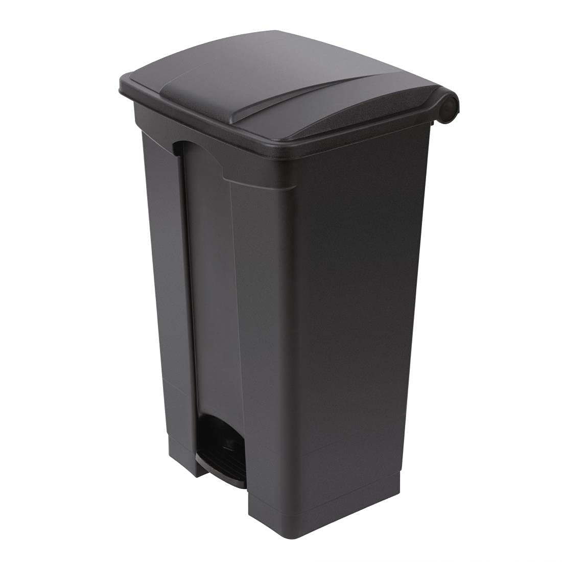 Pedaalemmer – afvalbak – vuilnisemmer – prullenbak – afvalcontainer – 87 liter inhoud – strak sluitend deksel – handsfree pedaalsysteem – duurzaam polypropyleen – mat zwart