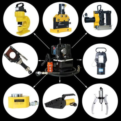 Electric hydraulic pump hydraulic unit with manual valve electric driven electro-hydraulic pump electro-hydraulic pumps high-pressure hydraulic oil-electric pump 220V 1200V - QUORE