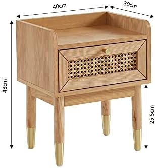 BAÏTA Nachtkastje Leon, Hout, Eiken, L40cm LEON06