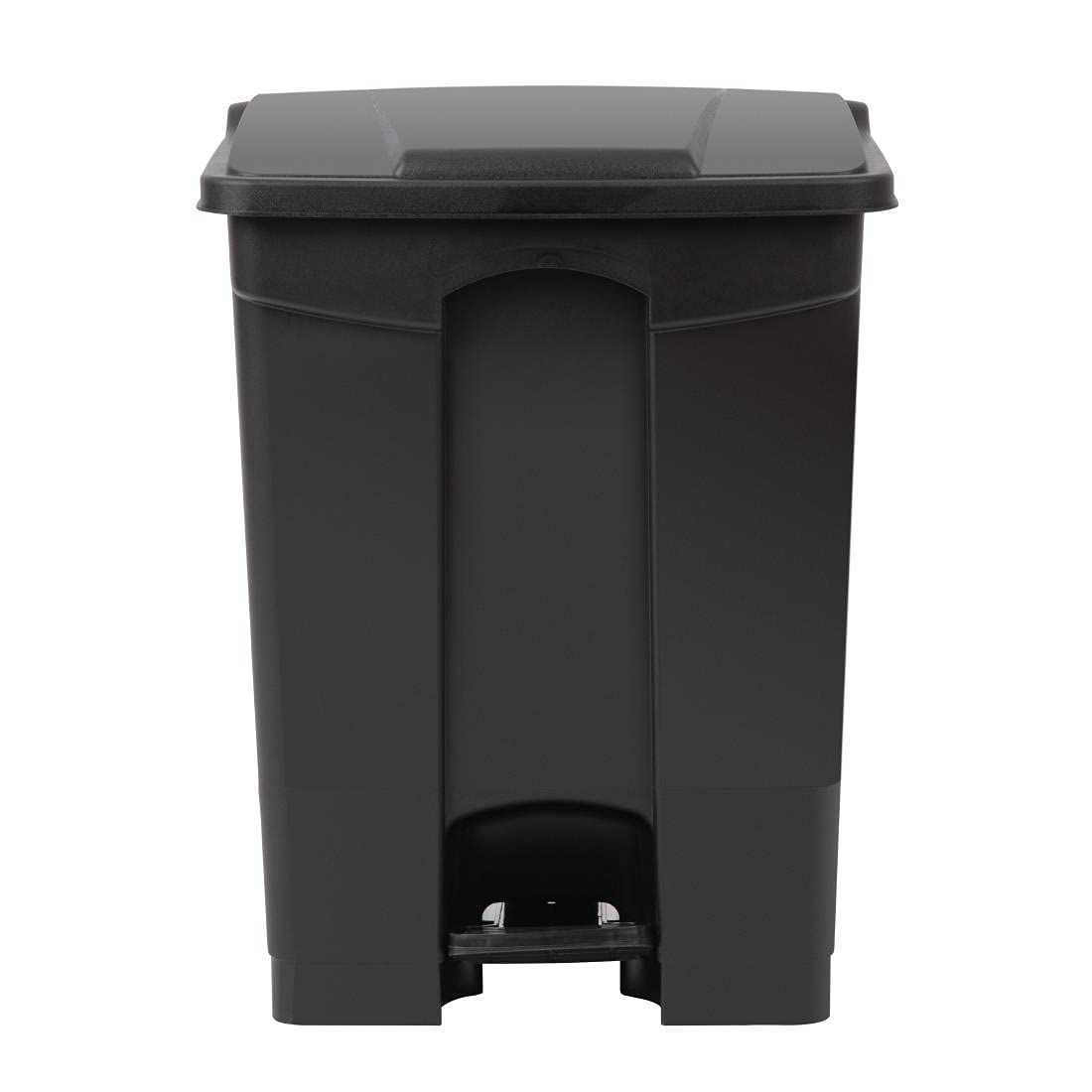 Jantex Kitchen Pedal Waste Bin Black Tight Lid 65ltr Durable Polypropylene - QUORE