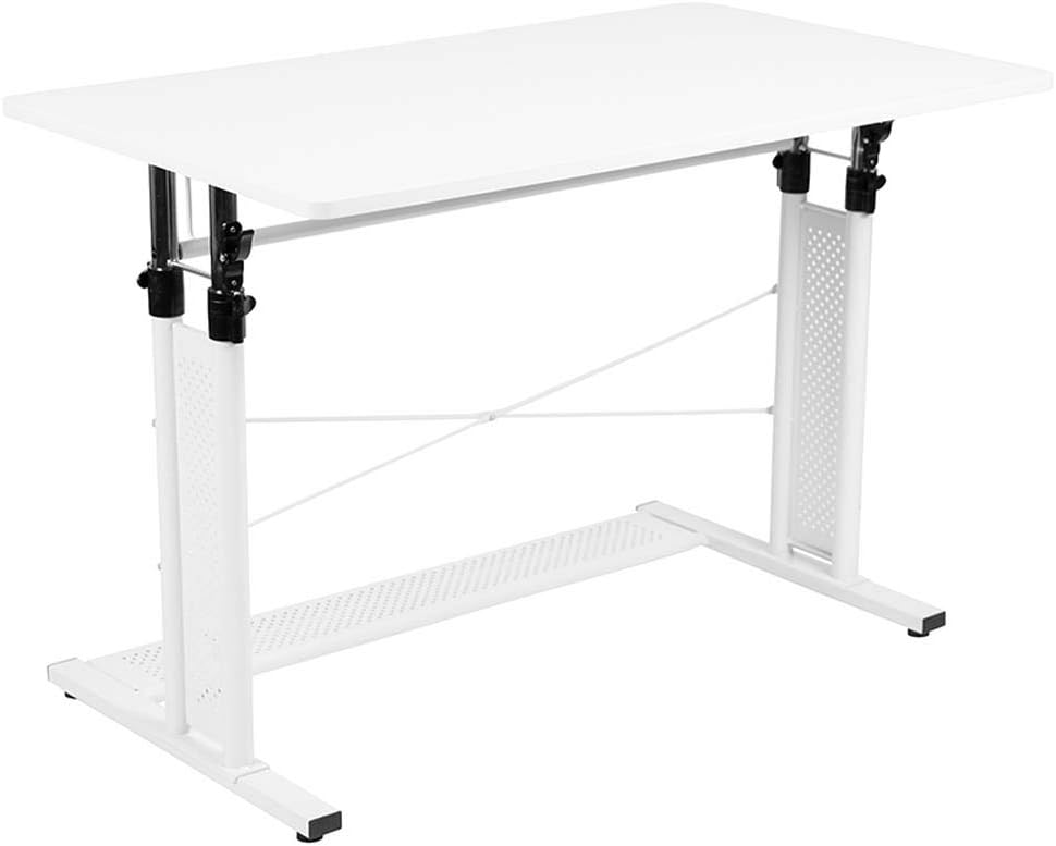 Flash Furniture Zit- en stabureaus, metaal, rustiek, 39,3' B x 23' D x 27'-35' H