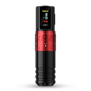 Vipera - Tattoo Machine - Tattoo pen - Tattoo Set - Complete set for beginners &amp; advanced - Adjustable stroke 2.4-4.2mm - 10500Rpm - 2400mah - Tattoo Machine Pen - Red