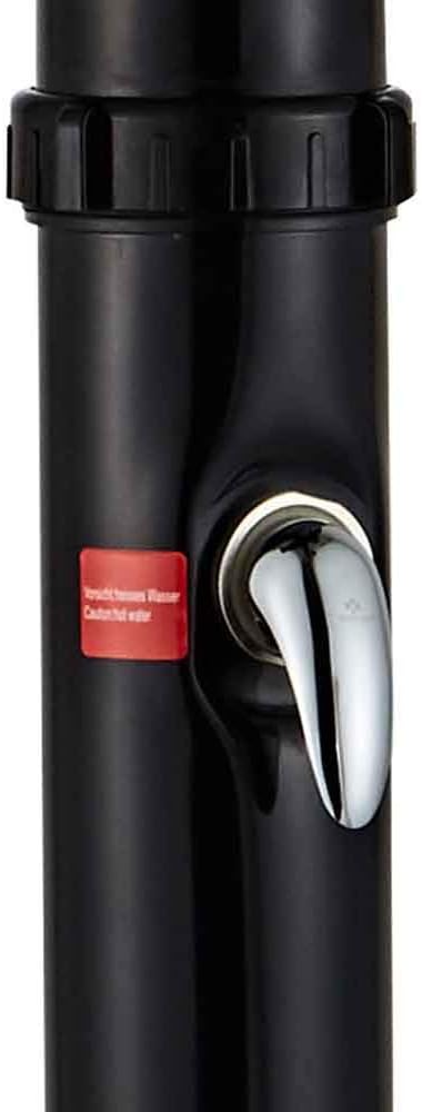 BAKAJI Douche op zonne-energie voor tuin, zwembad, outdoor, camping, 20 l, met verstelbare douchekop, warmwatermixer, aansluiting voor de tuin, afmetingen 220 x 16,5 x 16,5 cm