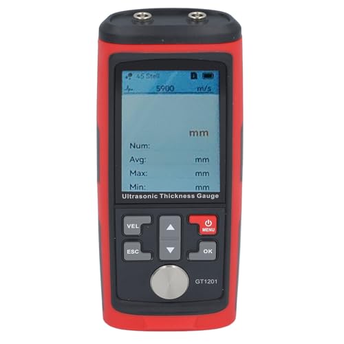 Industriële Diktemeter, Ultrasone Diktemeter 1-300 Mm, met Gegevensopslag 1500, Snelle Microprocessor, voor Metaal, Kunststof, Glas, Keramiek, Staal, Compact