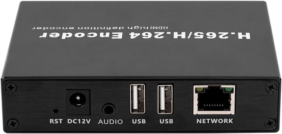HDMI encoder-decoder 1080P – HDMI video encoder – RTSP decoder – streaming encoder – netwerkstream decoder – H.265/H.264 – 2x USB2.0 voor webcam en opname