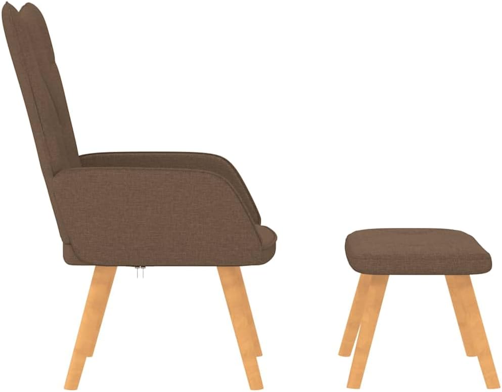 Relaxstoel – Fauteuil – TV-Stoel – Ligstoel – Loungestoel – Met Voetenkruk – Stof Bekleding – Stevig Stalen Frame