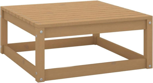 Lounge garden furniture set balcony furniture set garden lounge set garden stool 70x70x30cm honey brown solid pine - QUORE