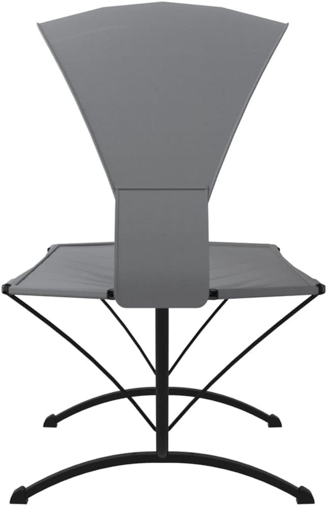 Sunbath, Outdoor Lounger with Steel Grey Canopy and Oxford Fabric, Outdoor Sun Lounger, Beach Lounger, Relax Chair for Garden, Patio, Balcony, Camping - QUORE