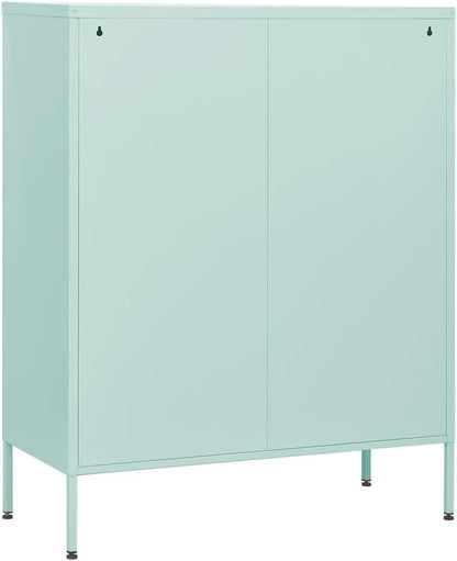 vidaXL Chest of drawers 80x35x101.6 cm steel mint coloured, chest of drawers, drawer cabinet, side cupboards, drawer cabinets, side cabinets, cupboards, cupboards, cupboards, cupboards