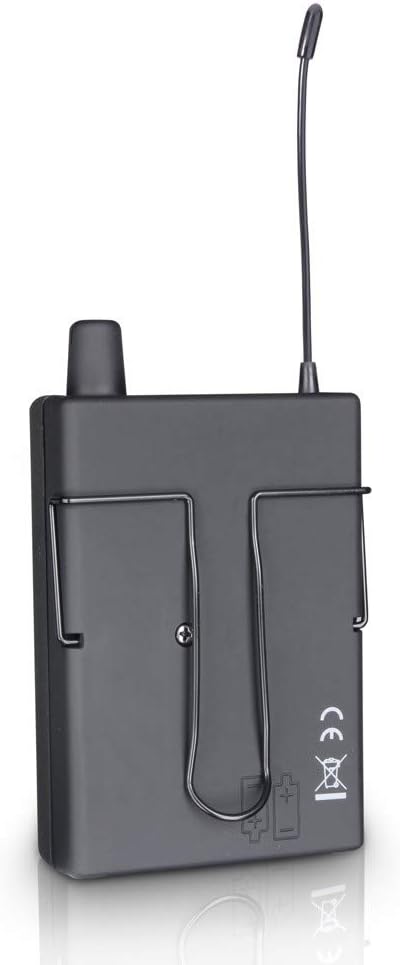 Draadloos in-ear monitorsysteem – In-ear monitoringssysteem – Draadloos monitorsysteem – In-ear monitoring systeem – Monitorset – Zwart – 96 UHF-kanalen – Mono- en stereo-modus