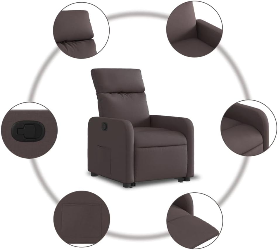 Relaxfauteuil – Relaxstoel – Tv-Fauteuil – Ligstoel – Opsta-Fauteuil – Elektrische Opsta-Ondersteuning – Handmatig Verstelbare Rugleuning