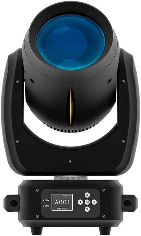 SHEHDS 120mm Diameter Lens, DJ Podium voor Bruiloft Party Dance Podium Lichten 180W, Bewegende Hoofd Lichten, 14 Gobos 11 Kleuren Spotlights, Beam/Frost/Prism/Zoom Effect, 18 Facet Prism DMX512,